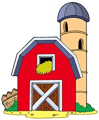 Image showing Barn with granary