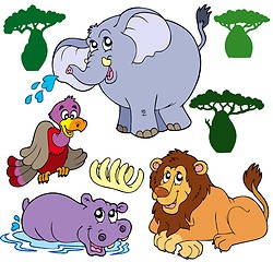 Image showing Set of African animals 1