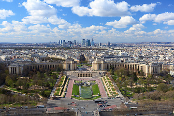 Image showing Trocadero from bird view