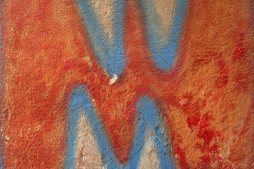 Image showing Blood red graffiti