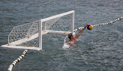Image showing Water polo save