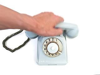 Image showing Put the handset