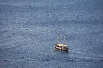 Image showing Sailing at the sea