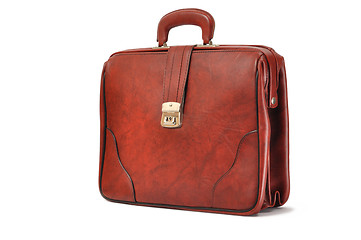 Image showing Brown Leather Briefcase