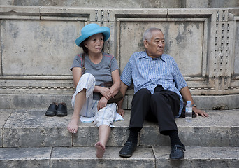 Image showing Japanese tourists