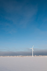 Image showing Windmill and blue sky