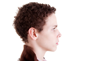 Image showing young man in profile