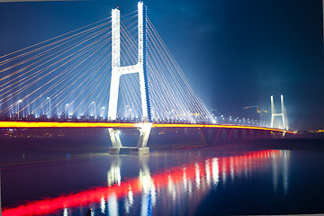 Image showing bridge night