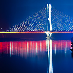 Image showing bridge night