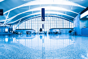 Image showing walkway of airport