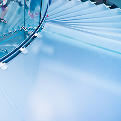 Image showing Modern Glass Staircase