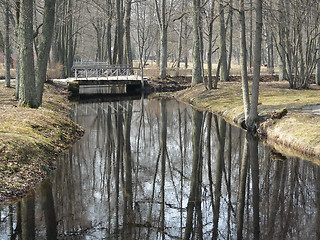 Image showing bridge in park