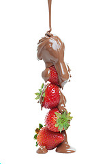 Image showing Chocolate strawberries