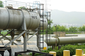 Image showing metal tanks