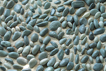 Image showing abstract background with round peeble stones