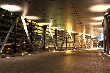 Image showing modern flyover at night 