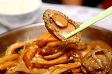 Image showing cooked abalone, home made