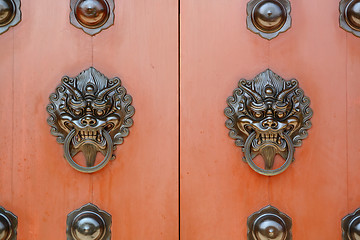 Image showing chinese door