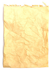 Image showing Old crumpled note paper