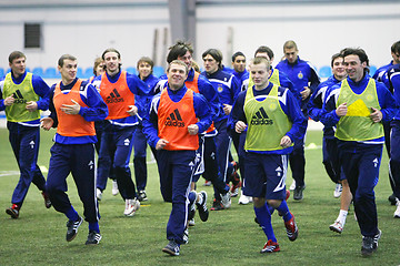 Image showing Soccer training