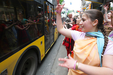 Image showing Hare Krishna followers