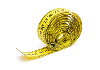 Image showing Yellow measuring tape