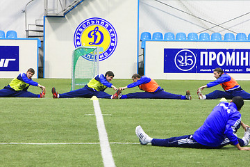 Image showing Soccer training