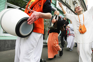 Image showing Hare Krishna followers