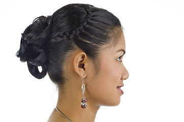 Image showing beautiful woman's hairstyle