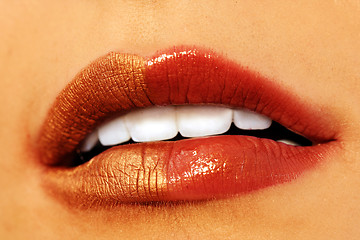 Image showing bright lips