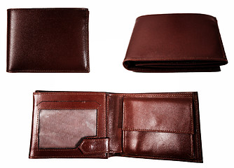 Image showing Brown leather wallet