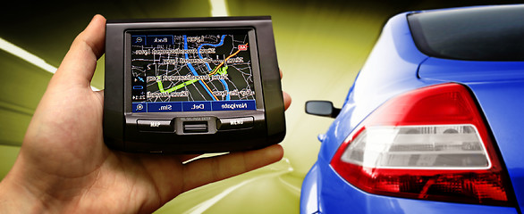 Image showing Gps in a man hand.