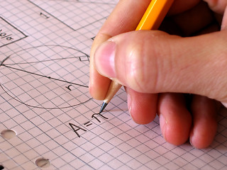 Image showing Student writing