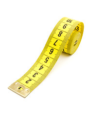 Image showing Yellow measuring tape