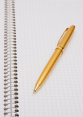 Image showing Notepad and pen 