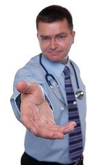 Image showing Doctor handshake isolated on white