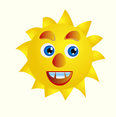 Image showing Cartoon sun