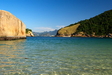 Image showing Crystalline sea beach in Niteroi, Rio de Janeiro, Brazil