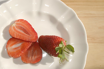 Image showing strawberry desert