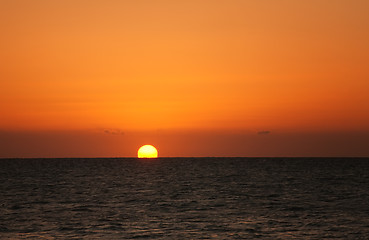 Image showing sunrise seascape