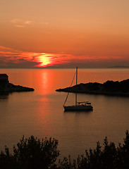 Image showing sunset seascape