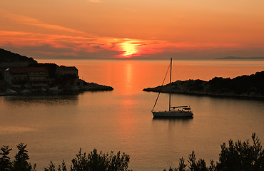 Image showing sunset seascape