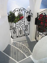 Image showing Homes by the sea, Santorini, Greece