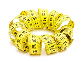 Image showing Yellow measuring tape 