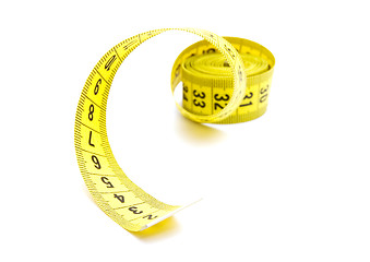 Image showing Yellow measuring tape 