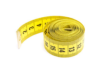 Image showing Yellow measuring tape