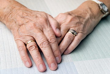 Image showing senior hands