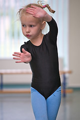 Image showing little gymnast girl 