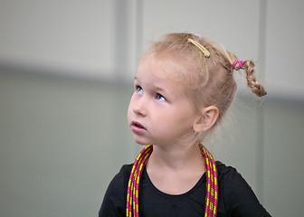 Image showing portrait of young gymnast