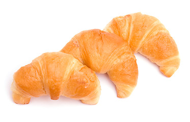 Image showing Three croissants